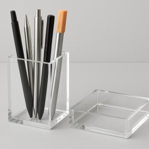Modern Acrylic Desktop Pen Cup Set