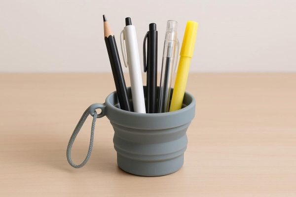 Silicone Collapsible Travel Pen Cup