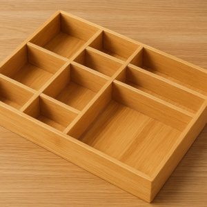 Bamboo Wood Desk Drawer Organizer