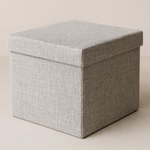 Fabric Covered Storage Box with Lid