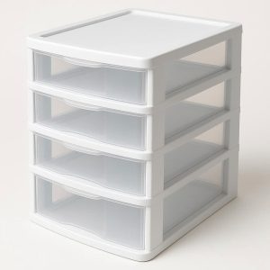 Stackable Plastic Drawer Organizer Unit