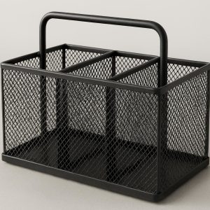 Metal Mesh Desk Organizer with Handle