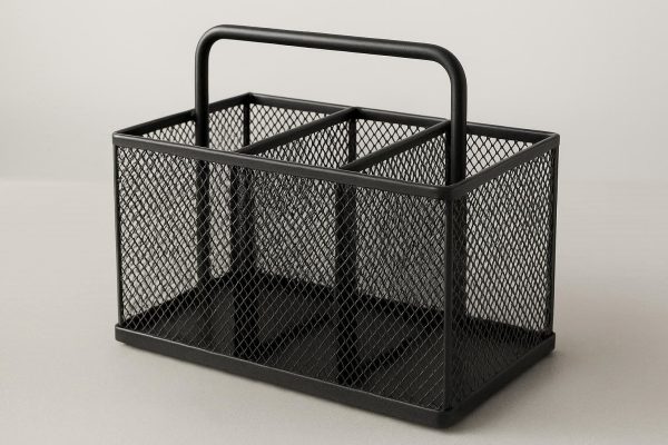 Metal Mesh Desk Organizer with Handle