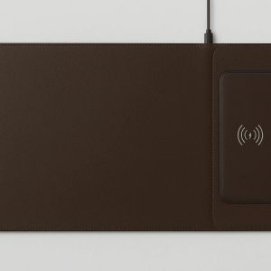 PU Leather Desk Pad with Wireless Charger