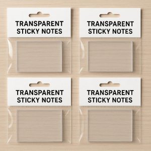 3 Transparent Sticky Notes Clear 4 Packs