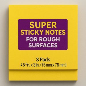 7 Super Sticky Notes for Rough Surfaces 3 Pads