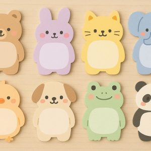 Cute Animal Shape Sticky Notes for Kids 8 Pads